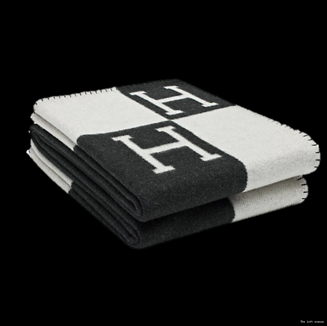 WOOL HERMES THROW CLASSIC BLANKET 0822